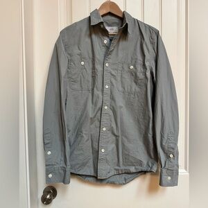Jack Spade Bleecker Street Greenish Grey 100% Cotton Button Down Shirt. Size M